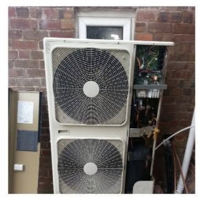 An air source heat pump outdoor unit installed by Central Gas